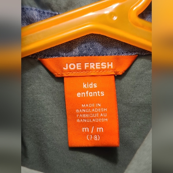 Green safari shirt, M 7-8 , Joe fresh kids - Picture 3 of 6
